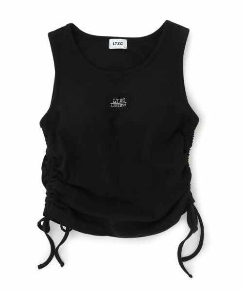 Lovetoxic / ラブトキシック キャミソール・チューブトップ | 【LTXC/抗菌防臭】\nカップつきサイドドロストタンク（黒）
