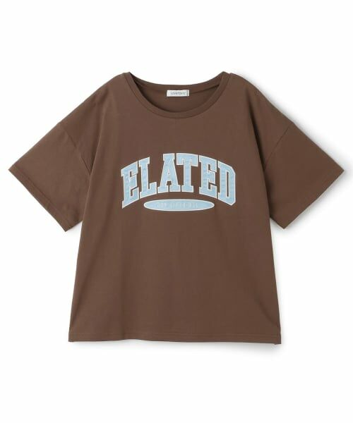 Lovetoxic / ラブトキシック Tシャツ | 【LTXC/綿100%】カレッジアップリロゴ半T（茶）