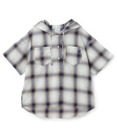 Lovetoxic / ラブトキシック パーカー | 【LTXC/接触冷感】チェック半袖シャツパーカ