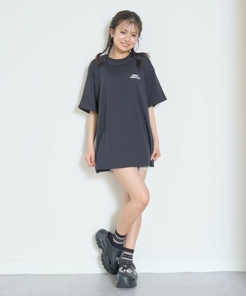Lovetoxic / ラブトキシック ミニ丈・ひざ丈ワンピース | 【LTXC/マルチ機能】フォトラクガキチュニックTワンピ | 詳細11