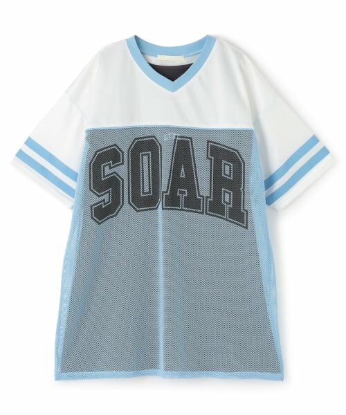 Lovetoxic / ラブトキシック ミニ丈・ひざ丈ワンピース | 【LTXC】メッシュTインナーセットアップ（サックス）