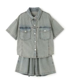 Lovetoxic / ラブトキシック シャツ・ブラウス | 【LTXC/接触冷感】デニムシャツセットアップ