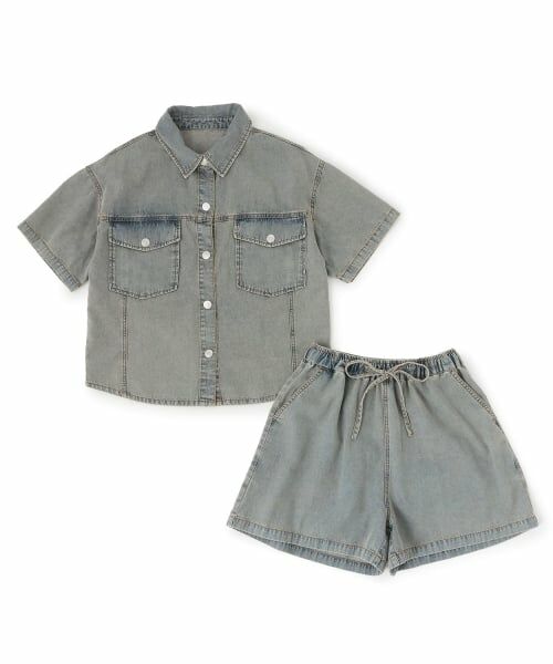 Lovetoxic / ラブトキシック シャツ・ブラウス | 【LTXC/接触冷感】デニムシャツセットアップ | 詳細2