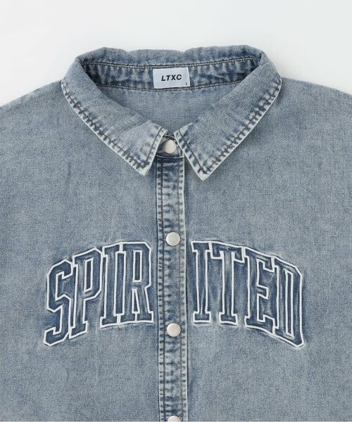 Lovetoxic / ラブトキシック Tシャツ | 【LTXC/接触冷感】デニムルーズチュニックシャツワンピ | 詳細2