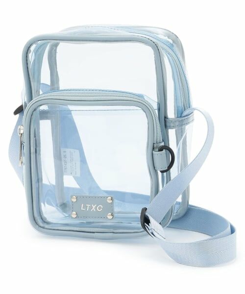 Lovetoxic / ラブトキシック ショルダーバッグ | 【LTXC】フロントポケットクリアショルダー（サックス）