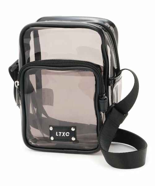 Lovetoxic / ラブトキシック ショルダーバッグ | 【LTXC】フロントポケットクリアショルダー（黒）