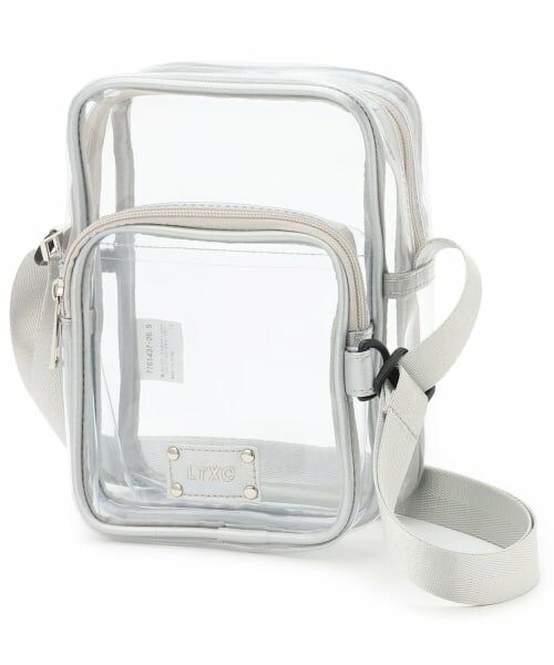 Lovetoxic / ラブトキシック ショルダーバッグ | 【LTXC】フロントポケットクリアショルダー（シルバー）