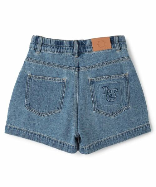 Lovetoxic / ラブトキシック ショート・ハーフ・半端丈パンツ | エンボスロコデニムﾞショートパンツ | 詳細1