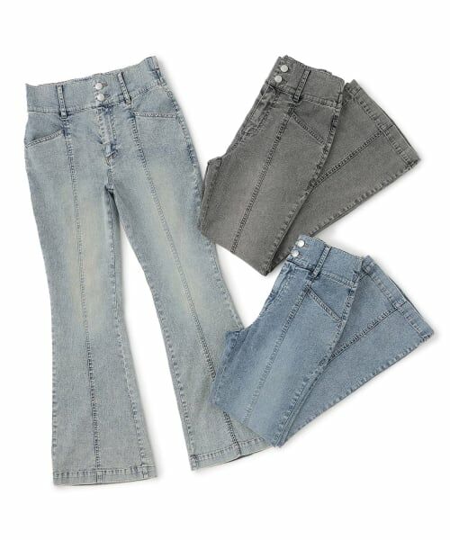 Lovetoxic / ラブトキシック その他パンツ | 【接触冷感】スタイルアップフレアデニムパンツ | 詳細9