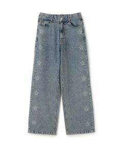 Lovetoxic / ラブトキシック その他パンツ | キラキラモチーフワイドデニムパンツ