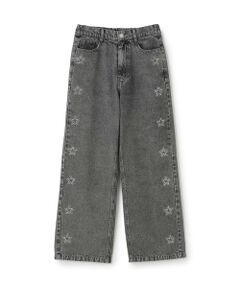 Lovetoxic / ラブトキシック その他パンツ | キラキラモチーフワイドデニムパンツ