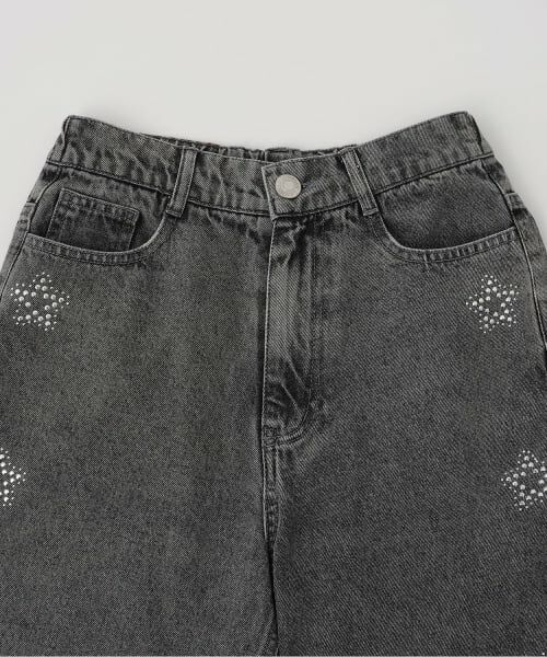 Lovetoxic / ラブトキシック その他パンツ | キラキラモチーフワイドデニムパンツ | 詳細2