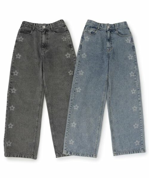 Lovetoxic / ラブトキシック その他パンツ | キラキラモチーフワイドデニムパンツ | 詳細8