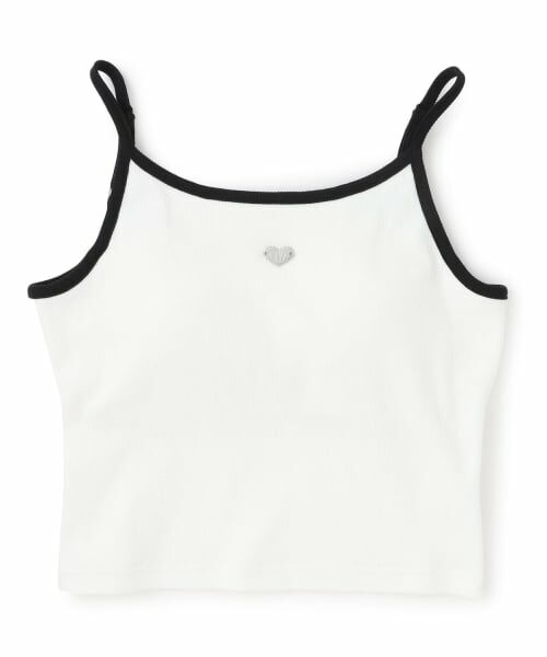 Lovetoxic / ラブトキシック キャミソール・チューブトップ | 【抗菌防臭】カップつきパイピングキャミソール（オフ ホワイト）