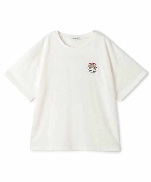 Lovetoxic / ラブトキシック Tシャツ | 【綿100%】アニマルフレンズ4カットモチーフ半T（オフ ホワイト）