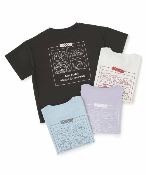 Lovetoxic / ラブトキシック Tシャツ | 【綿100%】アニマルフレンズ4カットモチーフ半T | 詳細8