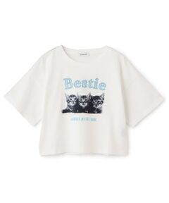 Lovetoxic / ラブトキシック Tシャツ | 【綿100%】キャットモチーフフォト半T