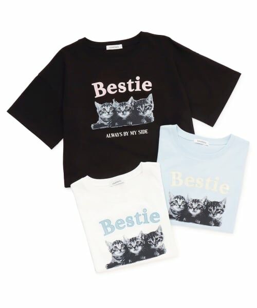 Lovetoxic / ラブトキシック Tシャツ | 【綿100%】キャットモチーフフォト半T | 詳細7