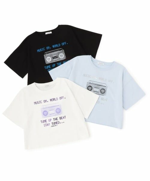 Lovetoxic / ラブトキシック Tシャツ | 【綿100%】ラジカセモチーフクロップド半T | 詳細6