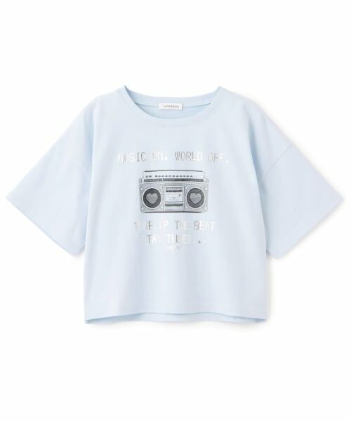 Lovetoxic / ラブトキシック Tシャツ | 【綿100%】ラジカセモチーフクロップド半T | 詳細9