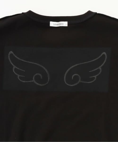 Lovetoxic / ラブトキシック Tシャツ | 【綿100%】羽モチーフ半T | 詳細5