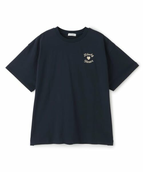 Lovetoxic / ラブトキシック Tシャツ | 【綿100%】プックリバックロゴルーズ半T（紺）