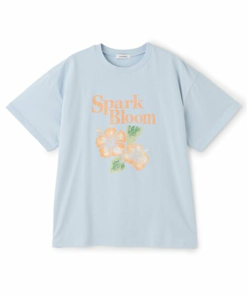 Lovetoxic / ラブトキシック Tシャツ | 【綿100%】アソートモチーフルーズ半T（サックス）
