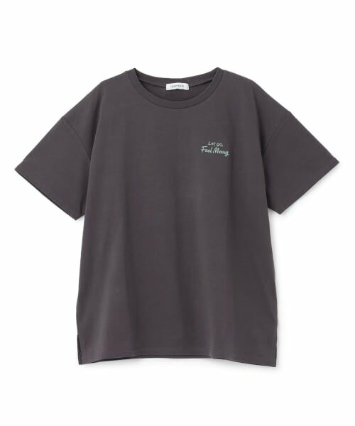 Lovetoxic / ラブトキシック Tシャツ | フードモチーフサガラルーズ半T（チャコール）
