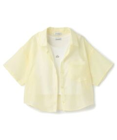 Lovetoxic / ラブトキシック シャツ・ブラウス | 【吸水速乾】インナーつきシアークロップド半袖シャツ