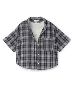 Lovetoxic / ラブトキシック シャツ・ブラウス | 【吸水速乾】インナーつきシアークロップド半袖シャツ