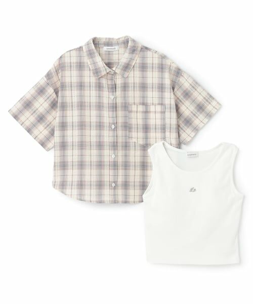 Lovetoxic / ラブトキシック シャツ・ブラウス | 【吸水速乾】インナーつきシアークロップド半袖シャツ | 詳細2