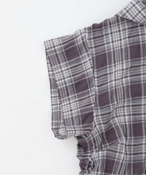 Lovetoxic / ラブトキシック パーカー | 【UV】ドロストチェック半袖シャツパーカー | 詳細3