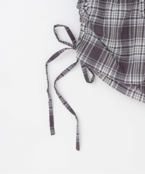 Lovetoxic / ラブトキシック パーカー | 【UV】ドロストチェック半袖シャツパーカー | 詳細4