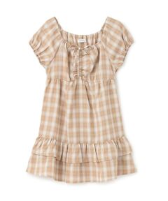 Lovetoxic / ラブトキシック ミニ丈・ひざ丈ワンピース | ギャザーチェックチュニックワンピ