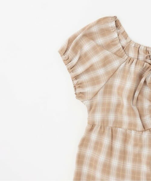 Lovetoxic / ラブトキシック ミニ丈・ひざ丈ワンピース | ギャザーチェックチュニックワンピ | 詳細3