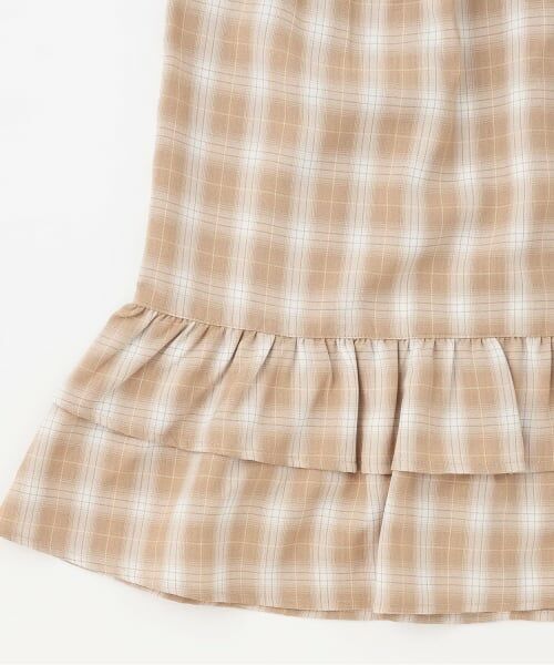 Lovetoxic / ラブトキシック ミニ丈・ひざ丈ワンピース | ギャザーチェックチュニックワンピ | 詳細4