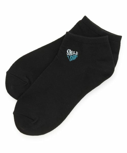 Lovetoxic / ラブトキシック ソックス | アソート夏刺しゅうスニーカー丈ソックス（黒）