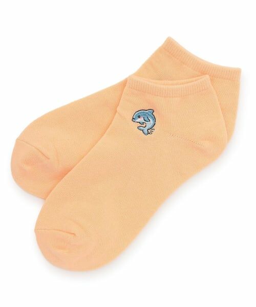 Lovetoxic / ラブトキシック ソックス | 海の生き物スニーカー丈ソックス（オレンジ）