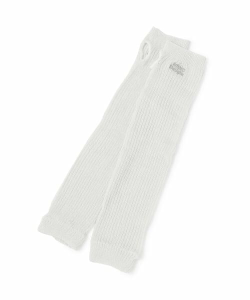 Lovetoxic / ラブトキシック 手袋 | カラーロゴUVアームカバー（オフ ホワイト）