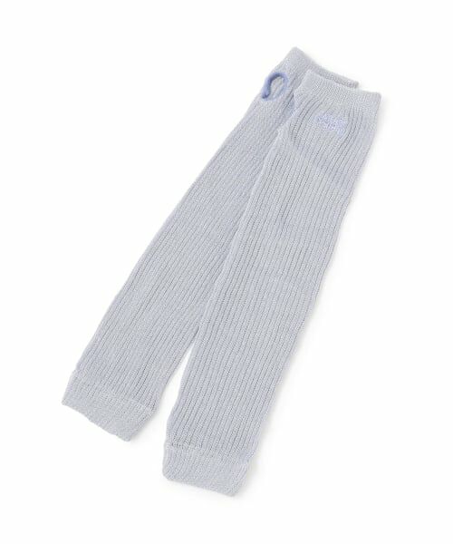 Lovetoxic / ラブトキシック 手袋 | カラーロゴUVアームカバー（サックス）