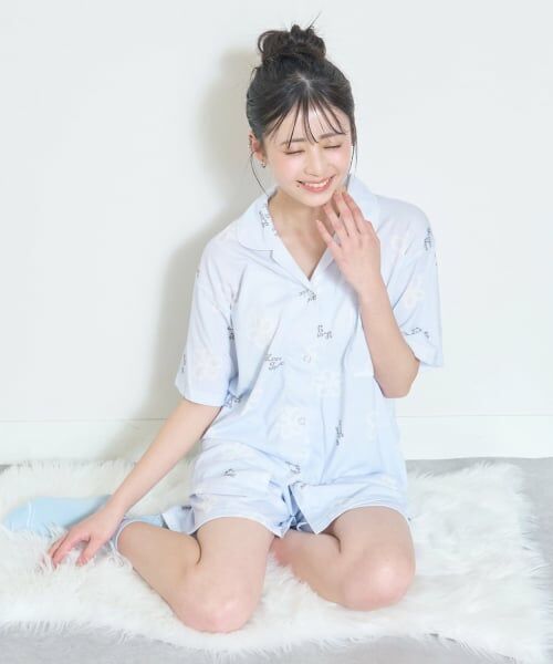Lovetoxic / ラブトキシック ルームウェア | 【ルームウェア/パジャマ】半袖総柄シャツ&ショートパンツセット | 詳細2