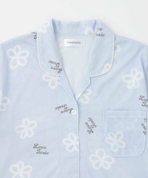 Lovetoxic / ラブトキシック ルームウェア | 【ルームウェア/パジャマ】半袖総柄シャツ&ショートパンツセット | 詳細8