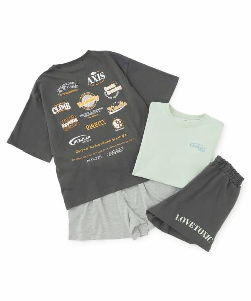 Lovetoxic / ラブトキシック ルームウェア | 【ルームウェア/パジャマ】半袖ロゴバックプリントTシャツ＆ショートパンツセット | 詳細11
