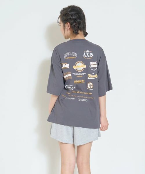 Lovetoxic / ラブトキシック ルームウェア | 【ルームウェア/パジャマ】半袖ロゴバックプリントTシャツ＆ショートパンツセット | 詳細3