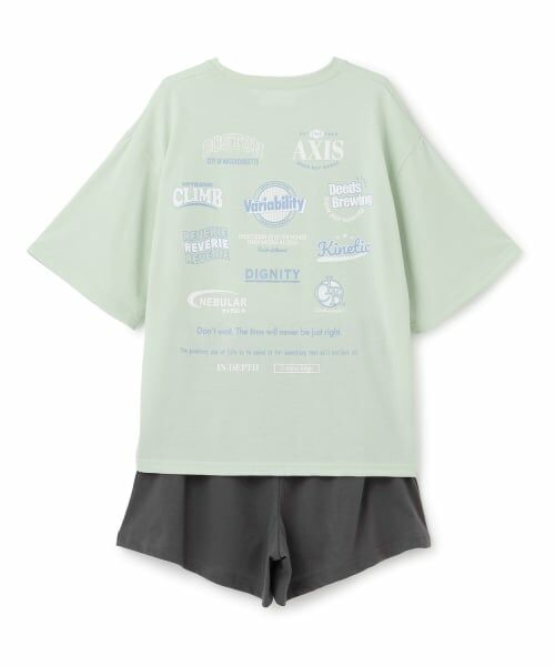 Lovetoxic / ラブトキシック ルームウェア | 【ルームウェア/パジャマ】半袖ロゴバックプリントTシャツ＆ショートパンツセット | 詳細8