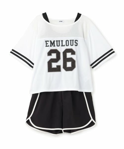 Lovetoxic / ラブトキシック 水着・スイムグッズ | ナンバーメッシュ4点セット水着（オフ ホワイト）