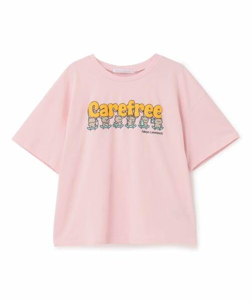 Lovetoxic / ラブトキシック Tシャツ | 【7days】クマロゴTシャツ（ピンク）