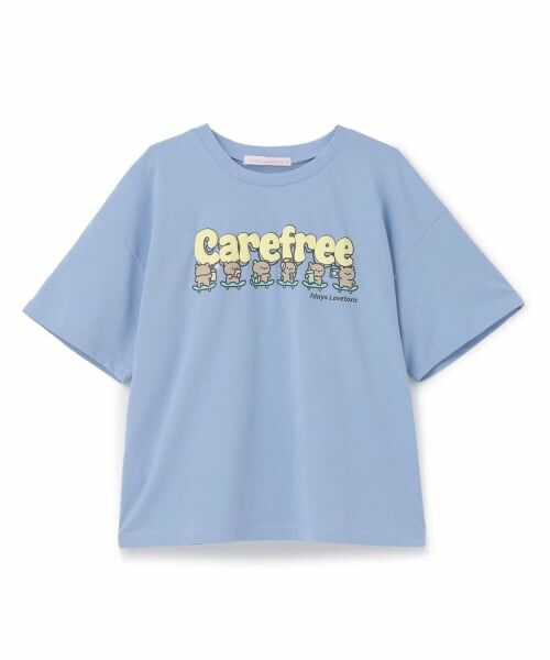 Lovetoxic / ラブトキシック Tシャツ | 【7days】クマロゴTシャツ（サックス）