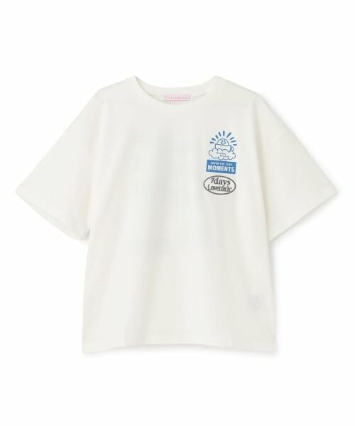 Lovetoxic / ラブトキシック Tシャツ | 【7days】バックロゴＴシャツ（オフ ホワイト）