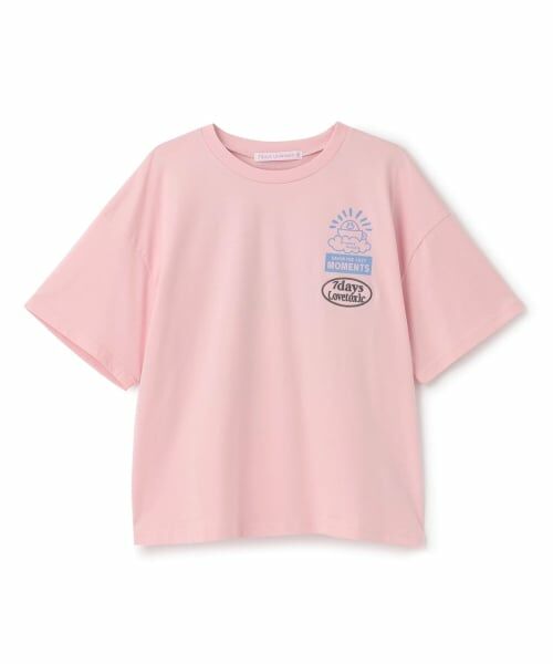 Lovetoxic / ラブトキシック Tシャツ | 【7days】バックロゴＴシャツ（ピンク）